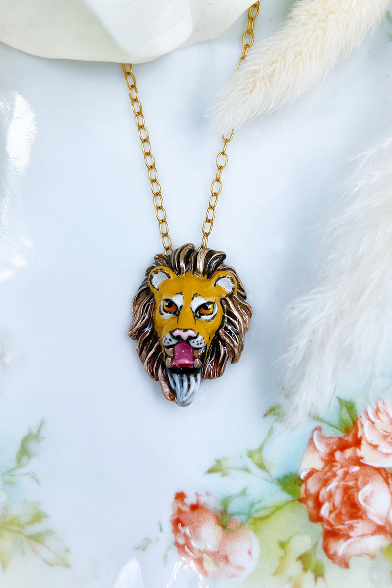 Bronze Lion Necklace
