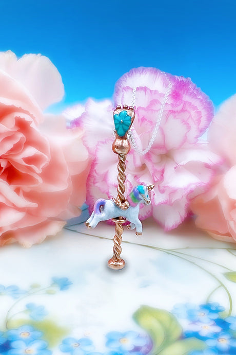 Unicorn Carousel Necklace